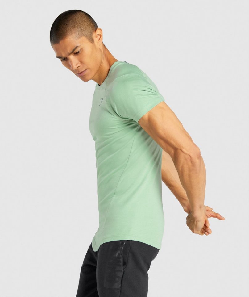 Men's Gymshark Bold T-Shirts Green | NZ 5YZERO